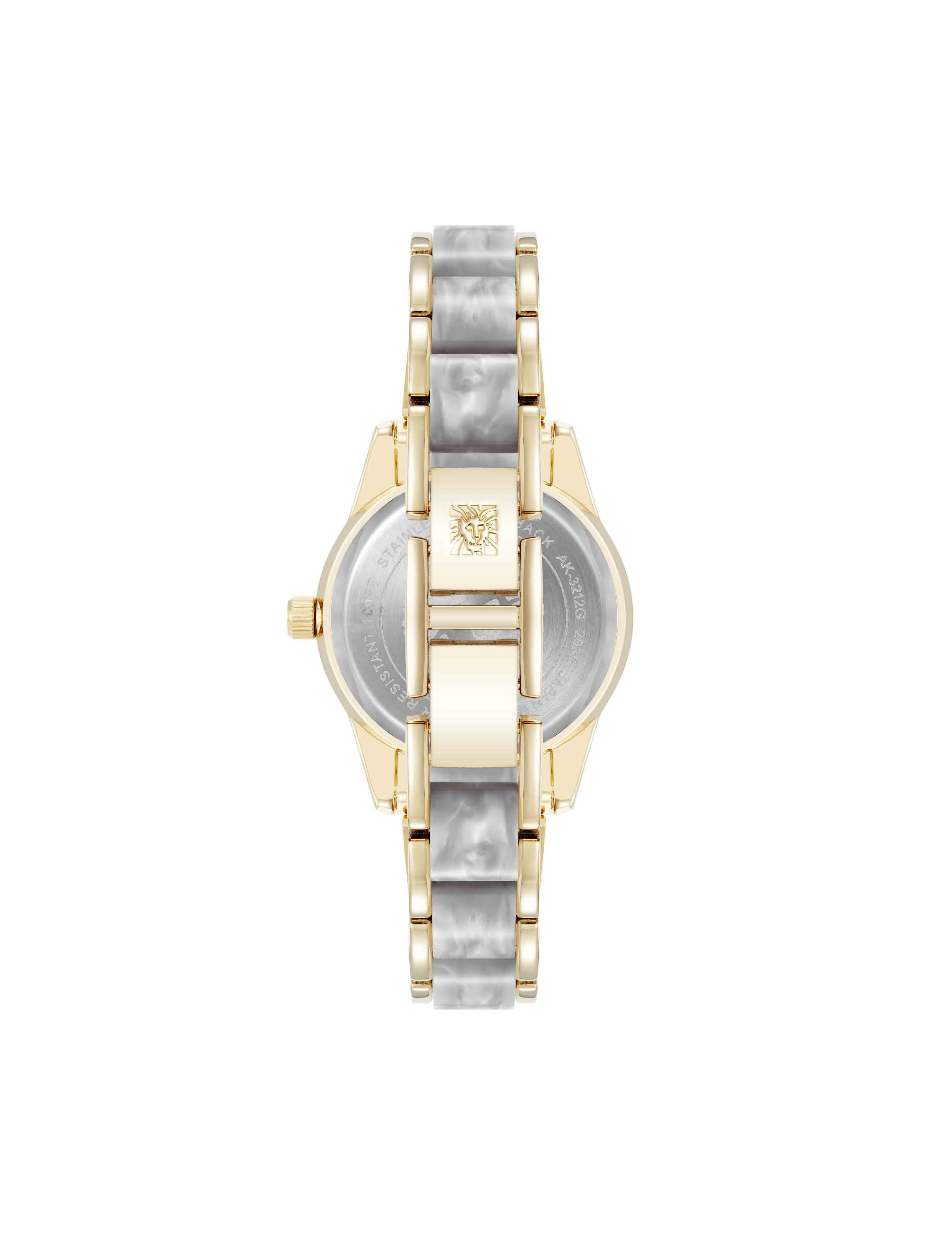 Pearlescent Acetate Link Bracelet Watch