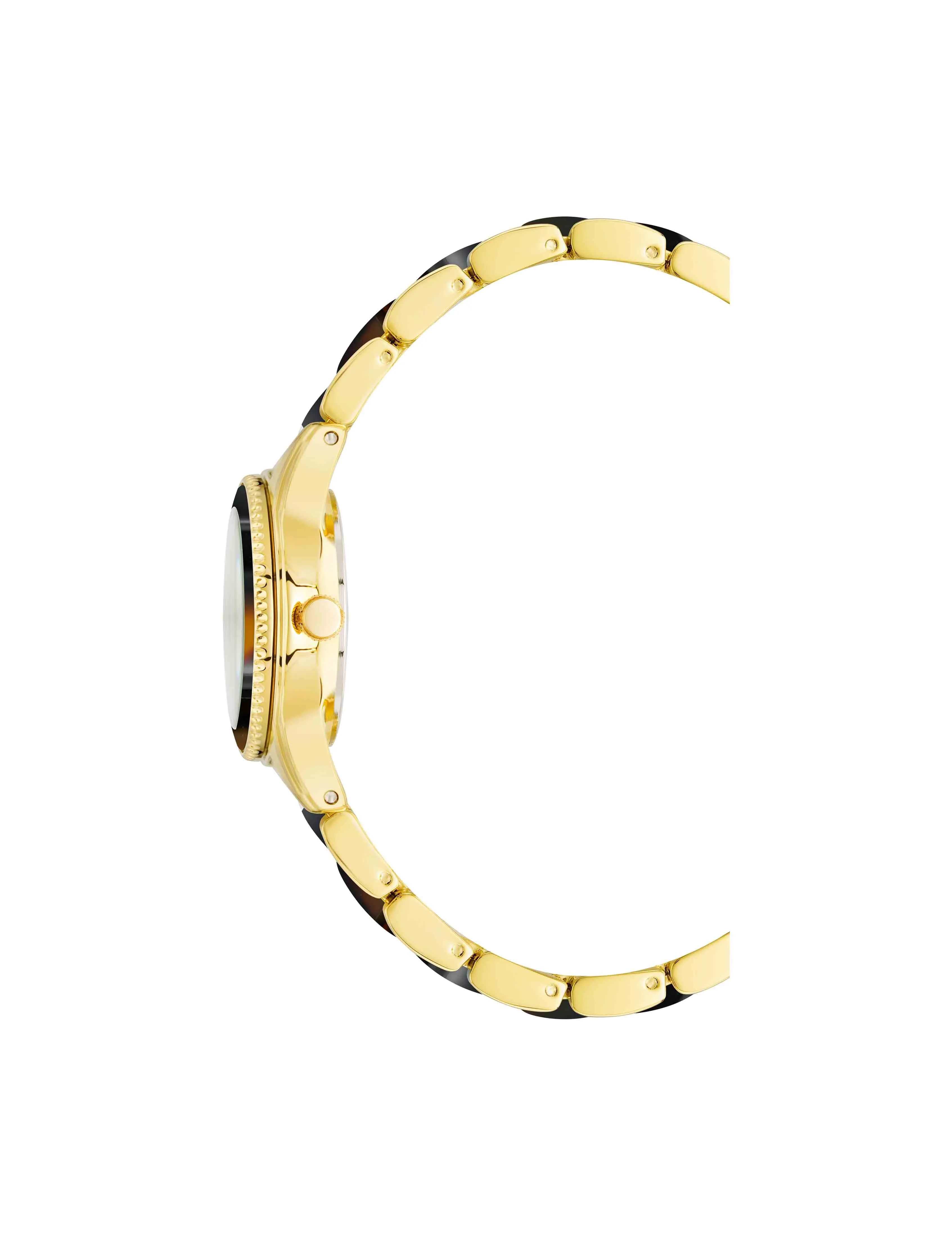 Pearlescent Acetate Link Bracelet Watch