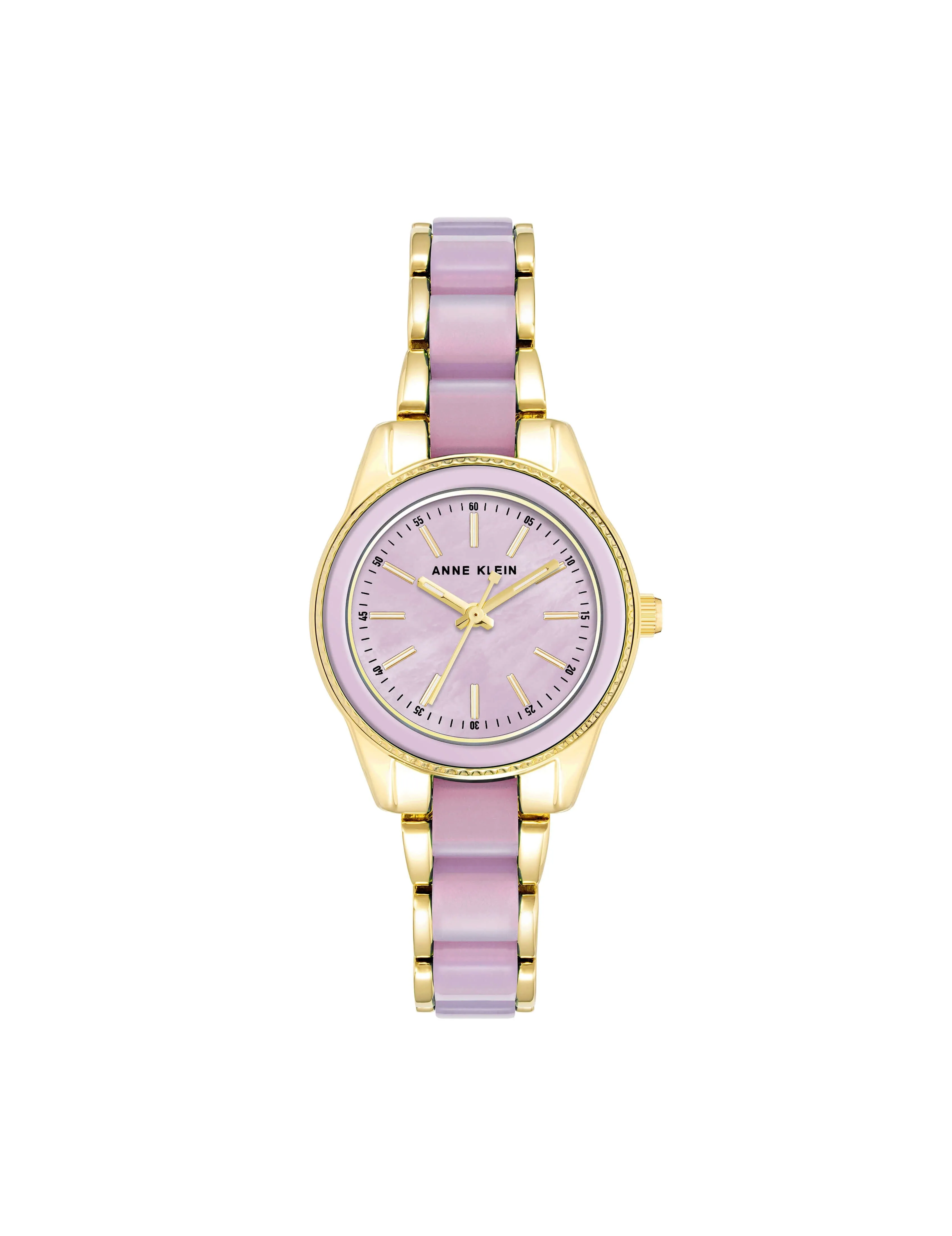 Pearlescent Acetate Link Bracelet Watch