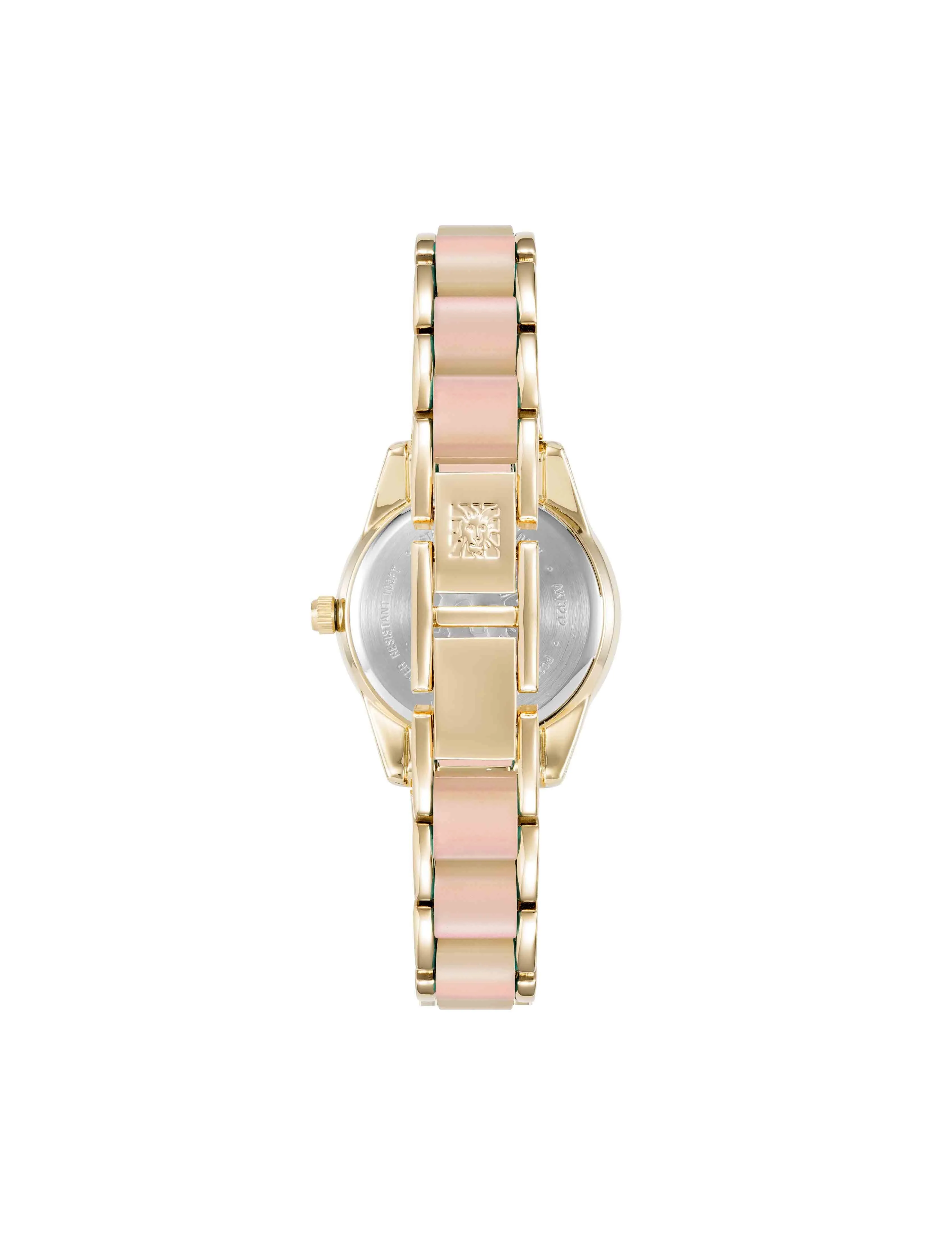 Pearlescent Acetate Link Bracelet Watch