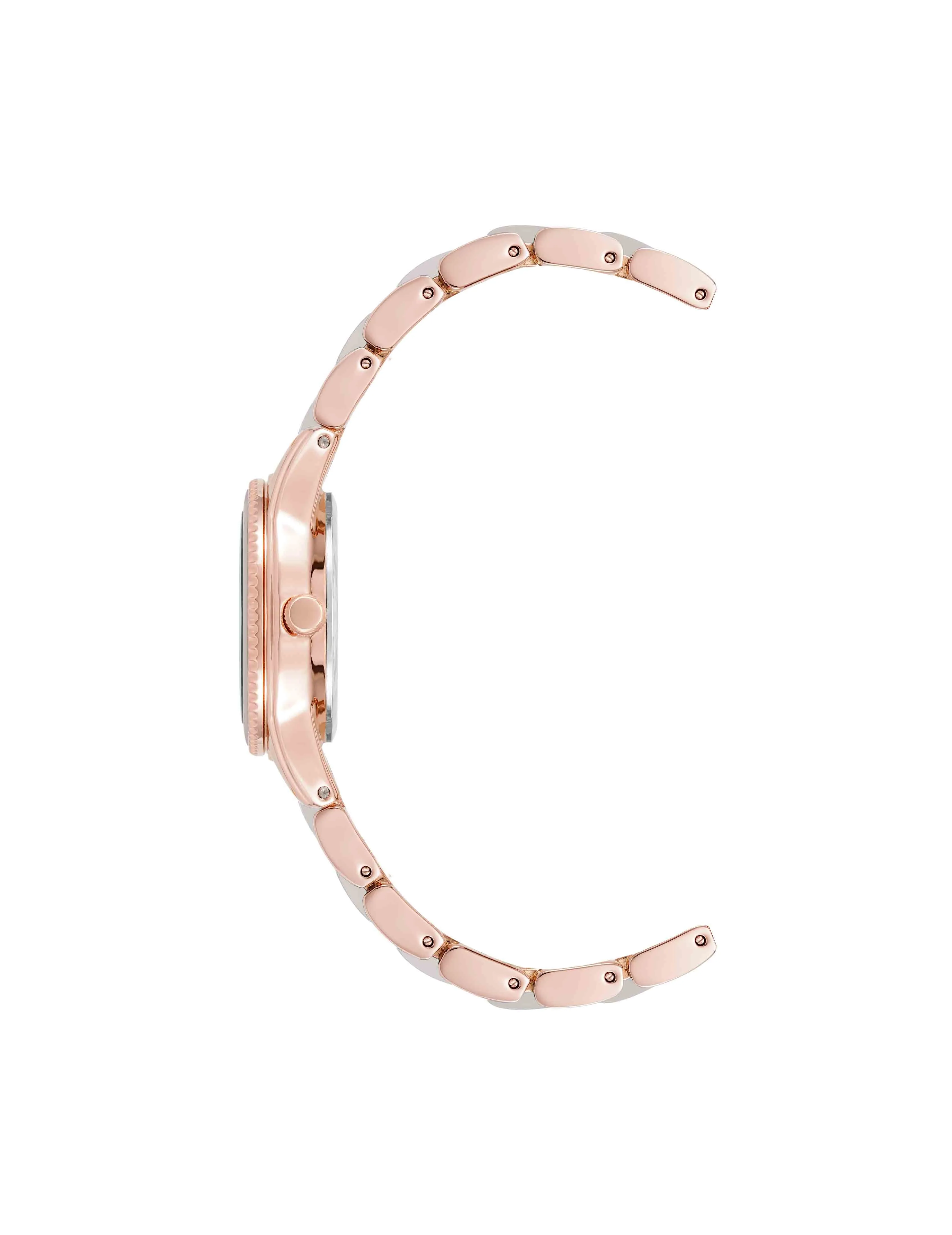 Pearlescent Acetate Link Bracelet Watch