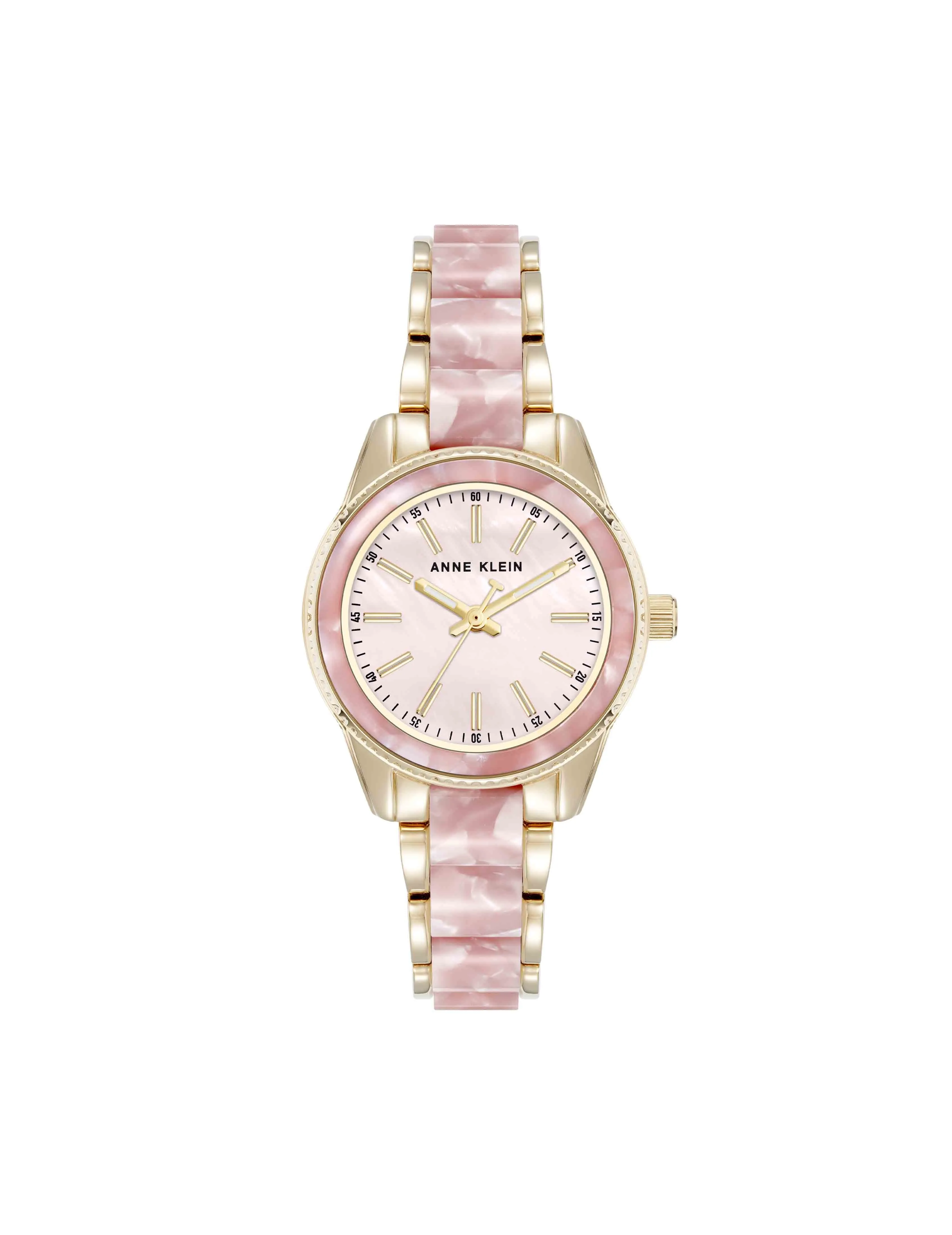 Pearlescent Acetate Link Bracelet Watch