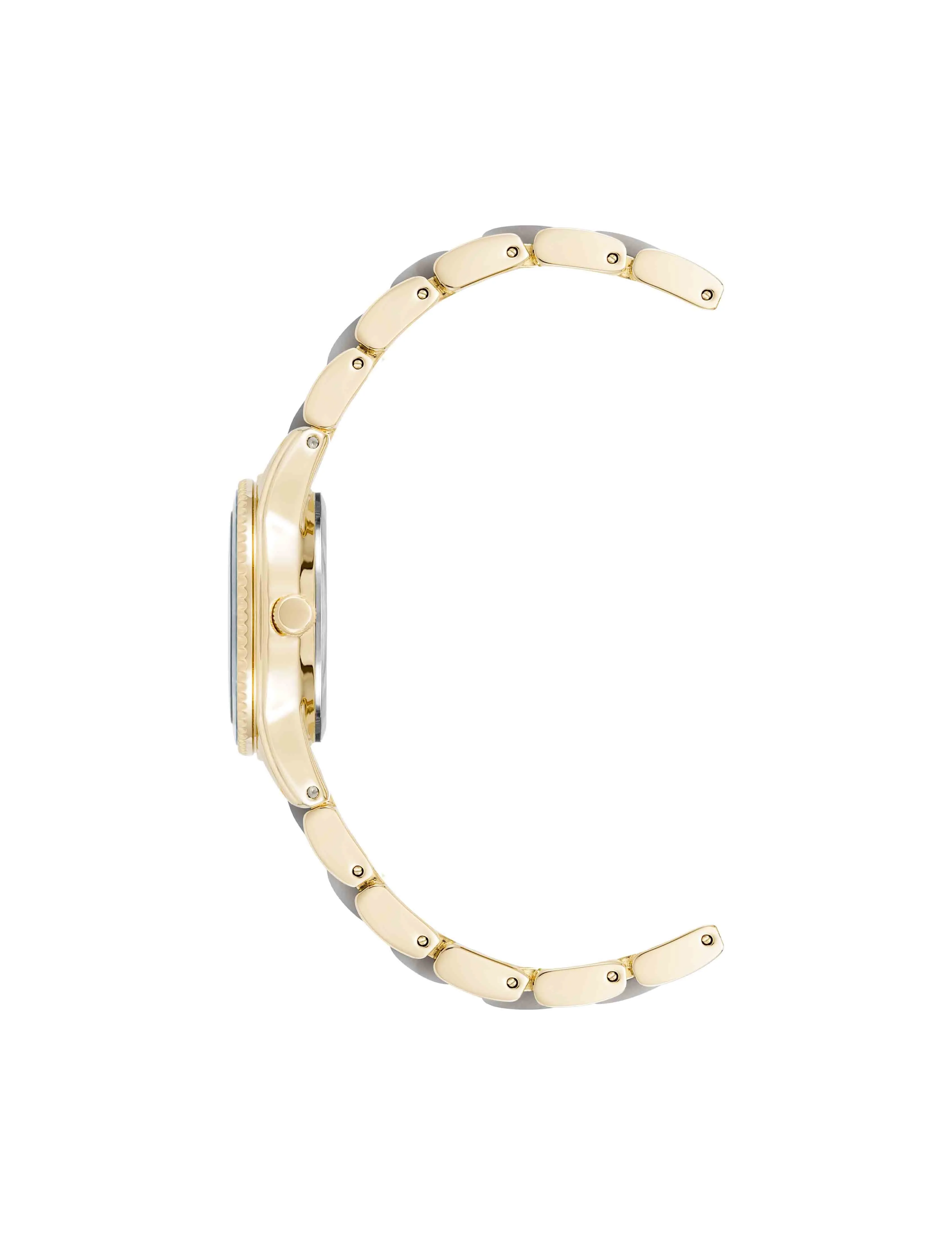Pearlescent Acetate Link Bracelet Watch