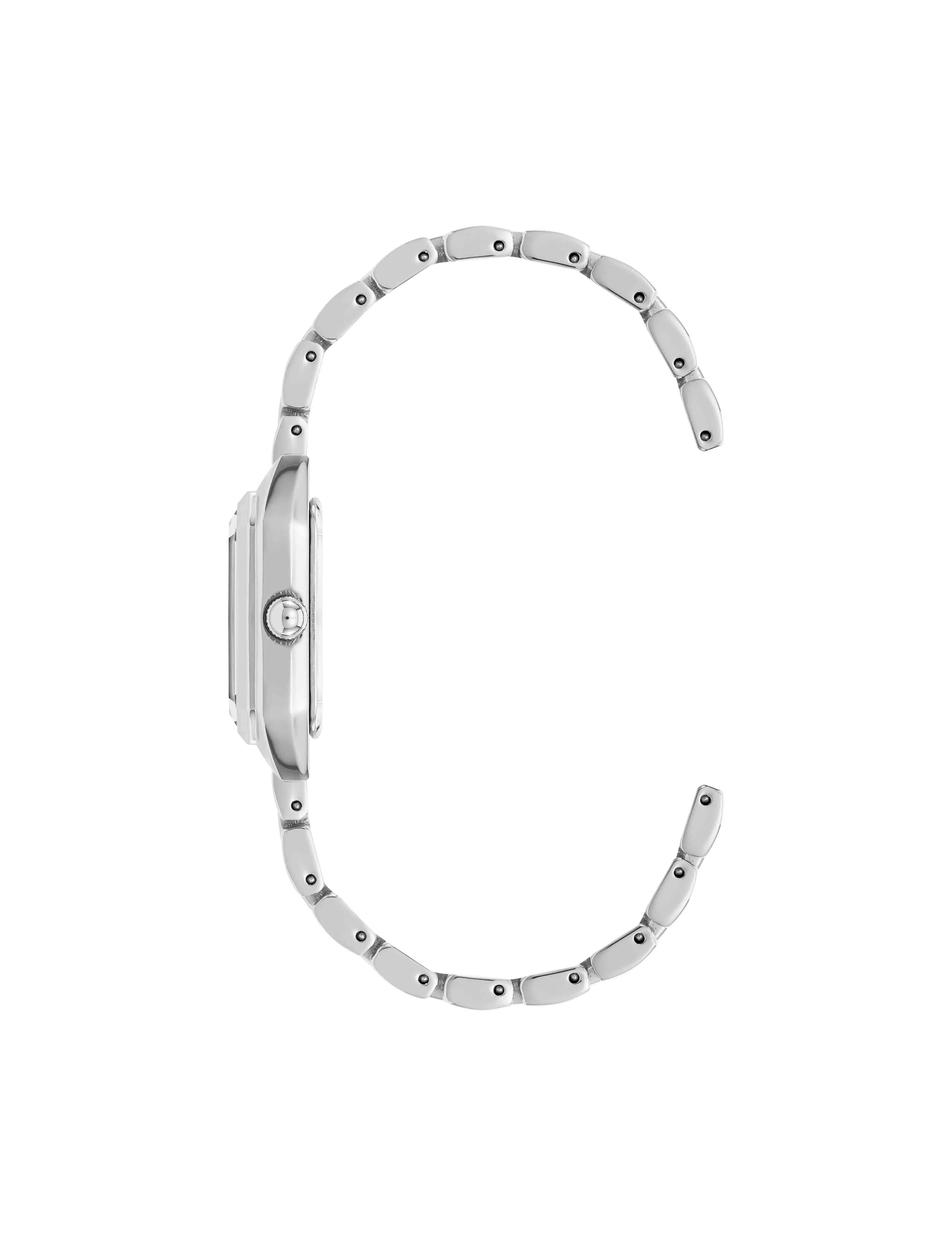 Petite Octagonal Shaped Metal Bracelet Watch