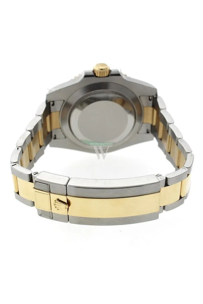 Pre-Owend Rolex Submariner Date 40 Black Dial 18k Yellow Gold and Steel Men's Watch 116613LN 116613