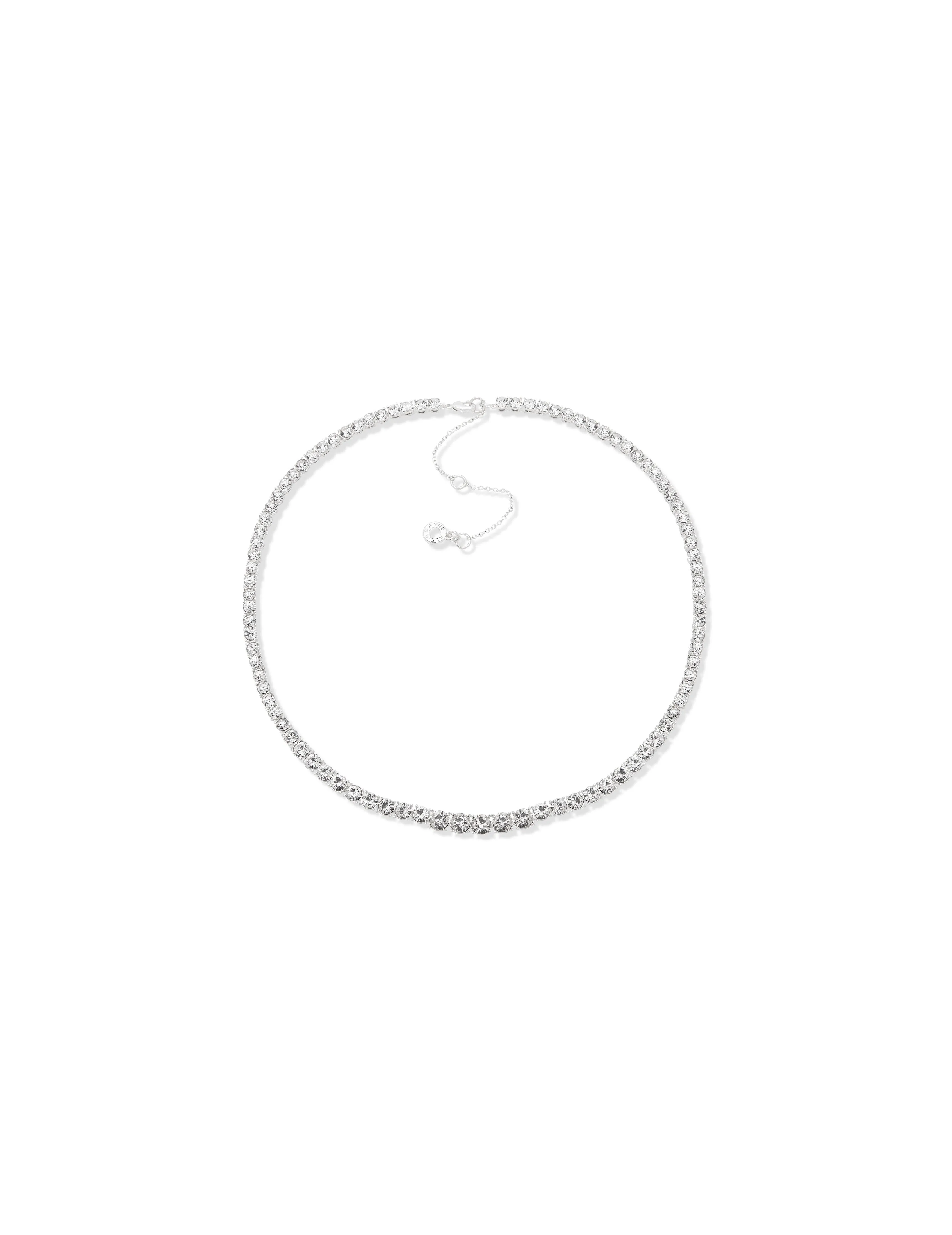 Prong Round Stone Collar Necklace