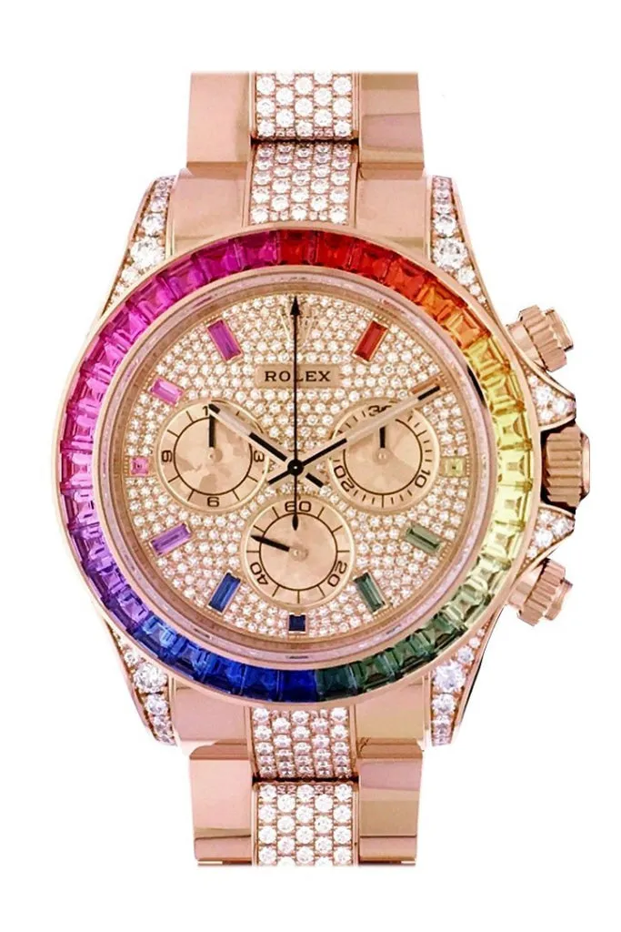 Rolex Cosmograph Daytona Everose Rainbow Watch 116595RBOW 116595