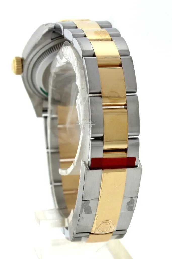 Rolex Datejust 28 Champagne 9 diamonds set in star Dial Fluted Yellow Gold Two Tone Ladies Watch 279173