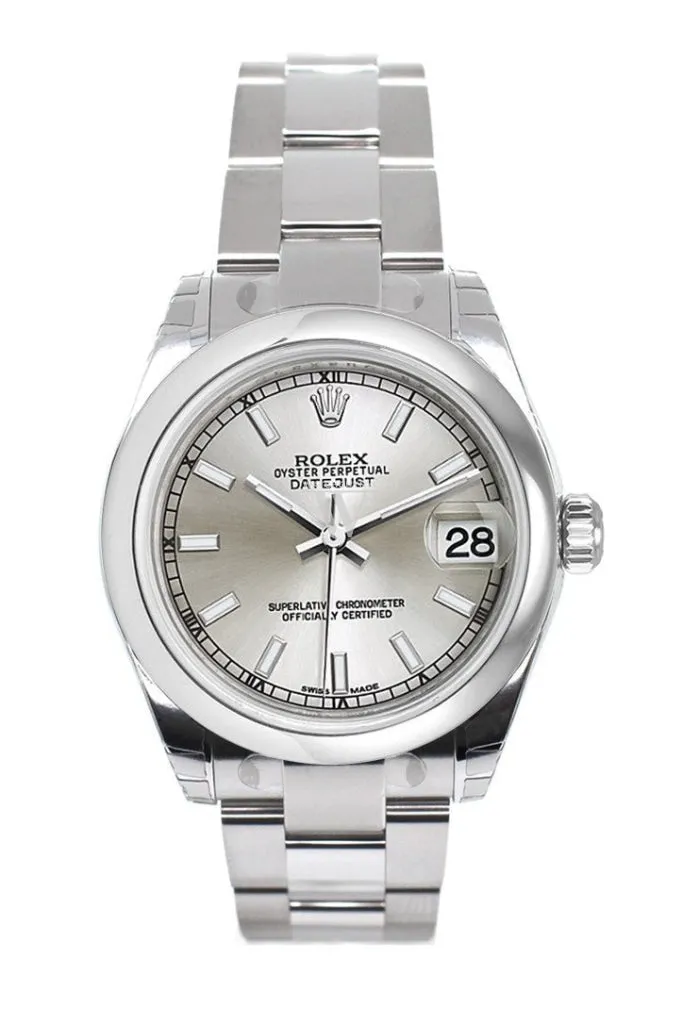 Rolex Datejust 31 Silver Dial Steel Ladies Watch 178240 Pre-owned