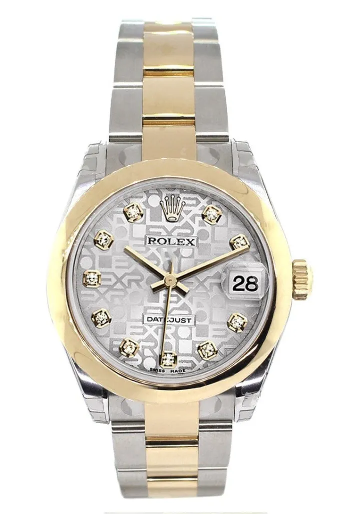 Rolex Datejust 31 Silver Jubilee Diamond Dial 18K Gold Two Tone Ladies 178243 Pre-owned