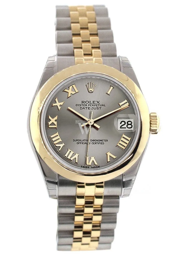 Rolex Datejust 31 Steel Roman Dial 18K Gold Two Tone Jubilee Ladies 178243 Pre-owned