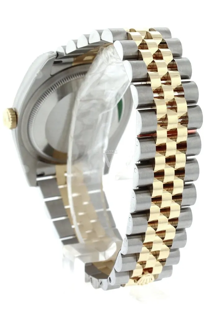 Rolex Datejust 36 Bronze Arab Dial 18k White Gold Diamond Bezel Jubilee Ladies Watch 116243 Pre-owned