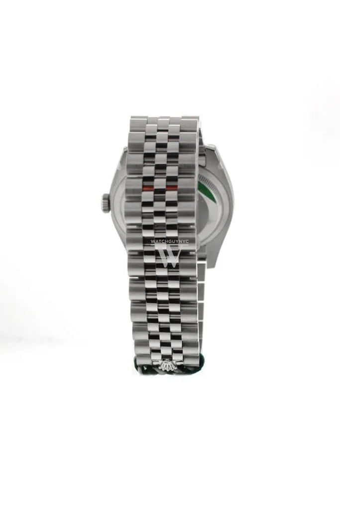 Rolex Datejust 36 Rhodium Roman Dial 18k White Gold Fluted Jubilee Unisex Watch 116234 Pre-owned