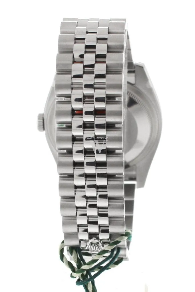 Rolex Datejust 36 Silver Jubilee design Diamonds Dial 18k White Gold Diamond Bezel Jubilee Men's Watch 116244 Pre-owned