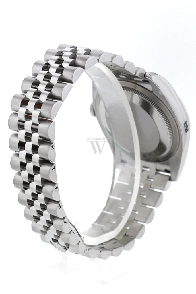 Rolex Datejust 36 Silver Jubilee design Diamonds Dial 18k White Gold Diamond Bezel Jubilee Men's Watch 116244 Pre-owned