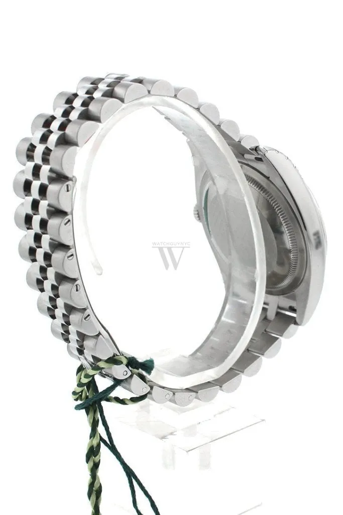 Rolex Datejust 36 Silver Jubilee design Diamonds Dial 18k White Gold Diamond Bezel Jubilee Men's Watch 116244 Pre-owned