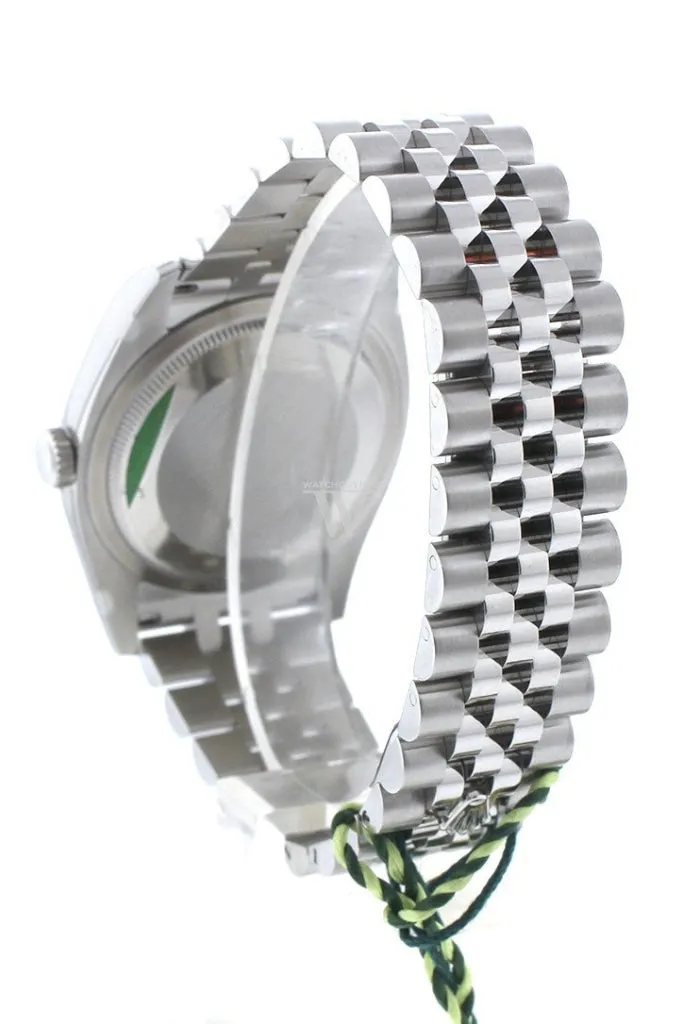 Rolex Datejust 36 Silver Jubilee design Diamonds Dial 18k White Gold Diamond Bezel Jubilee Men's Watch 116244 Pre-owned