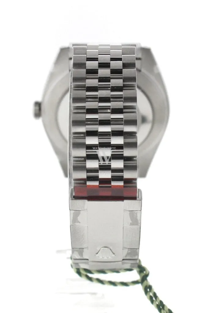 Rolex Datejust 41 Slate Roman Dial White Gold Fluted Bezel Jubilee Mens Watch 126334