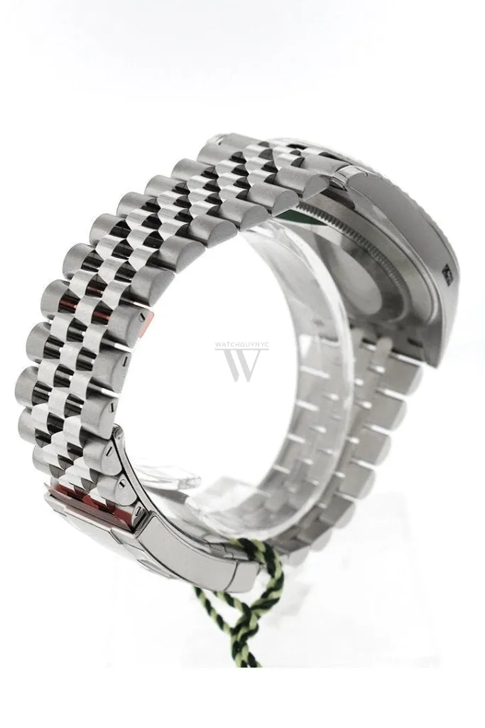 Rolex Datejust 41 Slate Roman Dial White Gold Fluted Bezel Jubilee Mens Watch 126334