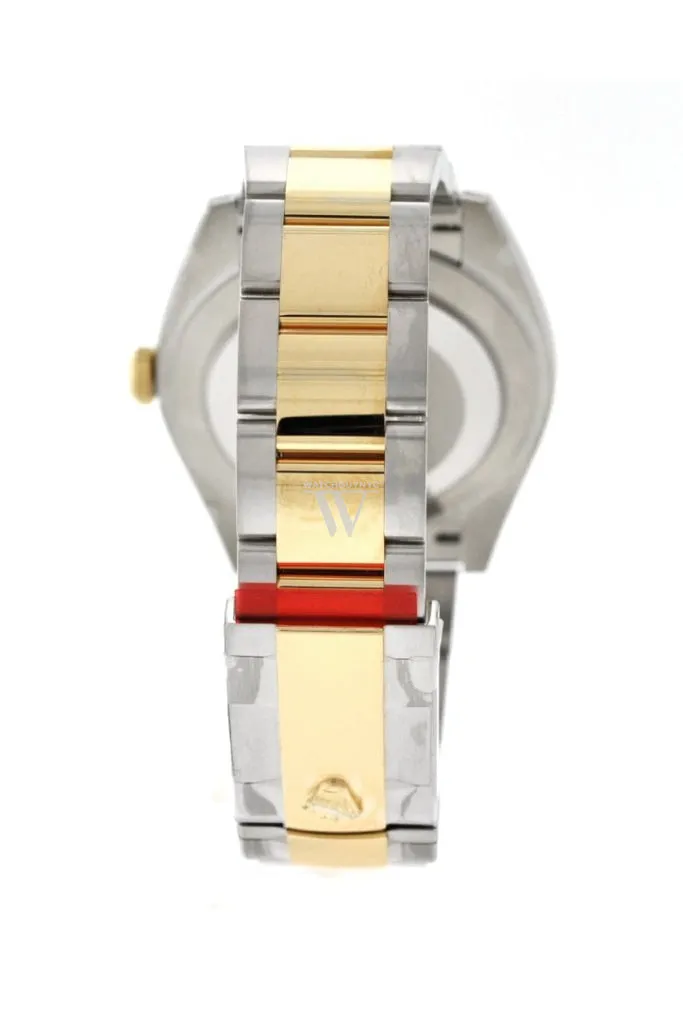 Rolex Datejust 41 White Dial Fluted Bezel 18k Yellow Gold Mens Watch 126333