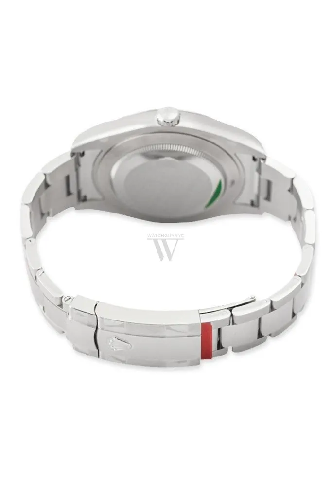 Rolex Datejust II Black Roman Dial Stainless Steel Oyster Automatic Men's Watch 116300 Pre-owned