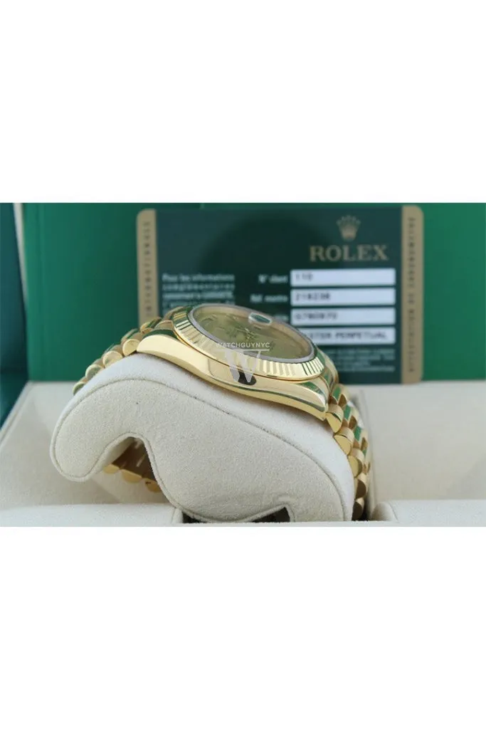 Rolex Day-Date II 41 President Champagne Roman Dial Men's Watch 218238