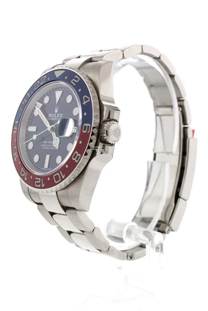 Rolex GMT Master II Blue Dial 18kt White Gold Oyster Bracelet Men's Watch 116719BLRO 116719