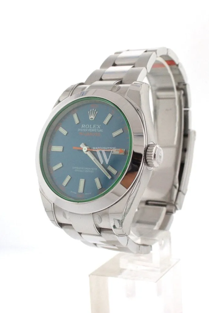 ROLEX Milgauss Blue Dial Stainless Steel Men's Watch 116400GV DC