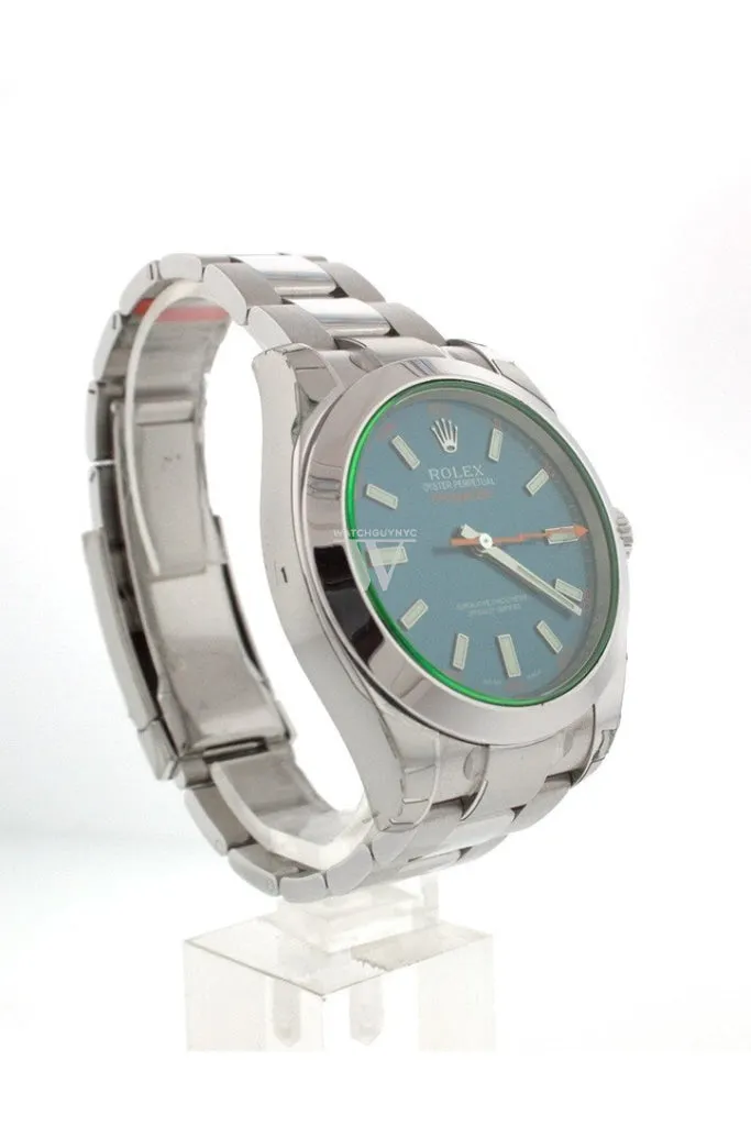 ROLEX Milgauss Blue Dial Stainless Steel Men's Watch 116400GV DC