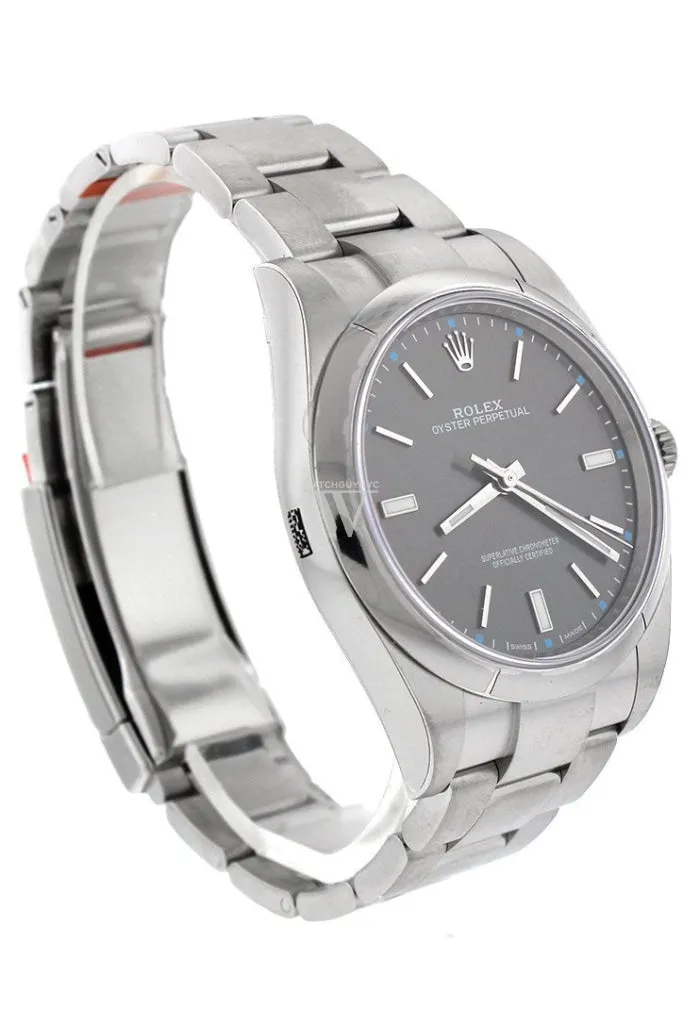 ROLEX OYSTER PERPETUAL 39 Rhodium Dial Men's Watch 114300