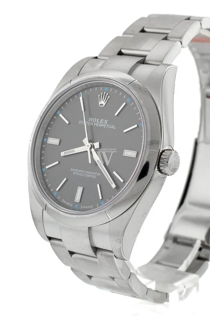 ROLEX OYSTER PERPETUAL 39 Rhodium Dial Men's Watch 114300