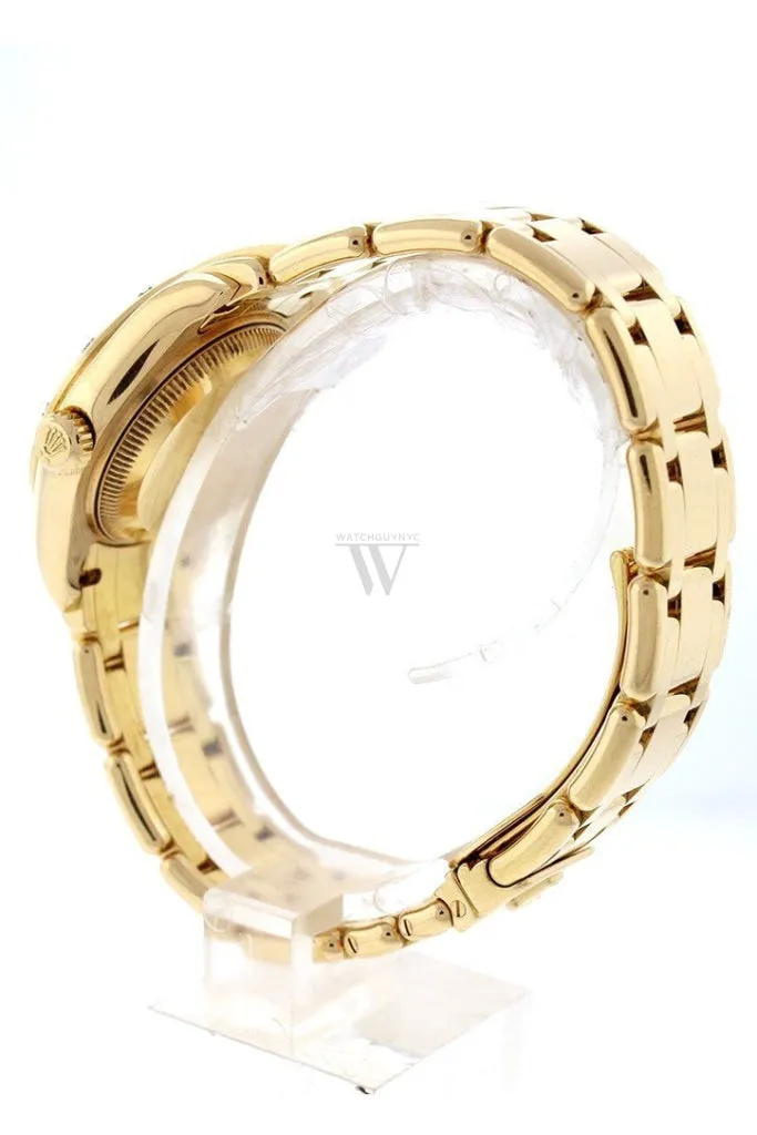 Rolex Oyster Perpetual Pearlmaster 18kt Yellow Gold Diamond Ladies Watch 80318