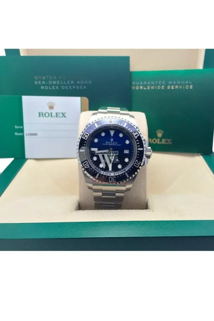 ROLEX Sea Dweller Deepsea 44 Deep Blue Dial Stainless Steel Men's Watch 116660