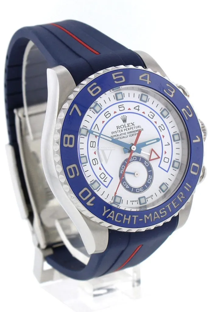 Rolex Yacht-Master II White Dial Stainless Steel Men's Watch 116680 Pre-Owend