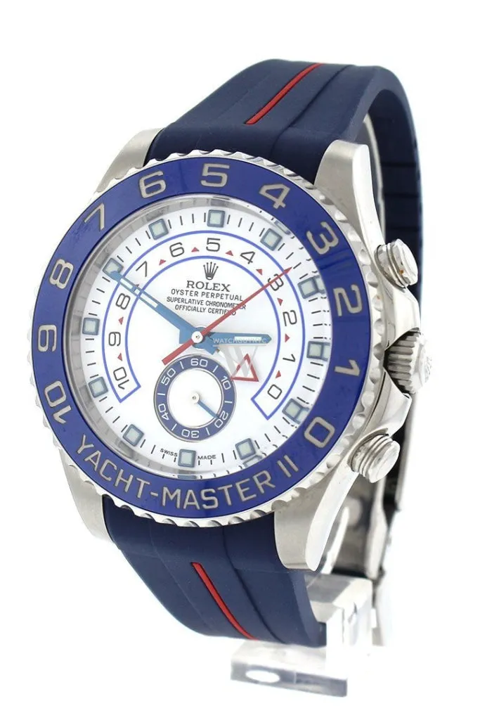 Rolex Yacht-Master II White Dial Stainless Steel Men's Watch 116680 Pre-Owend