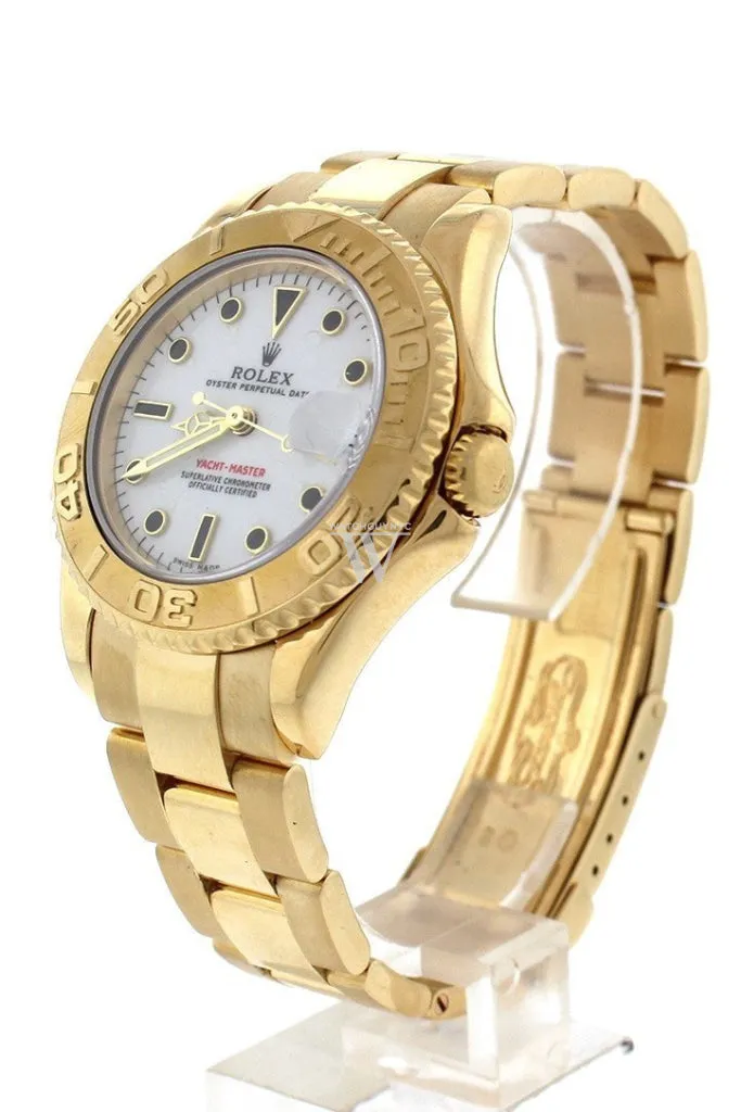Rolex Yacht-Master White Dial Steel 18K Yellow Gold Ladies Watch 169628