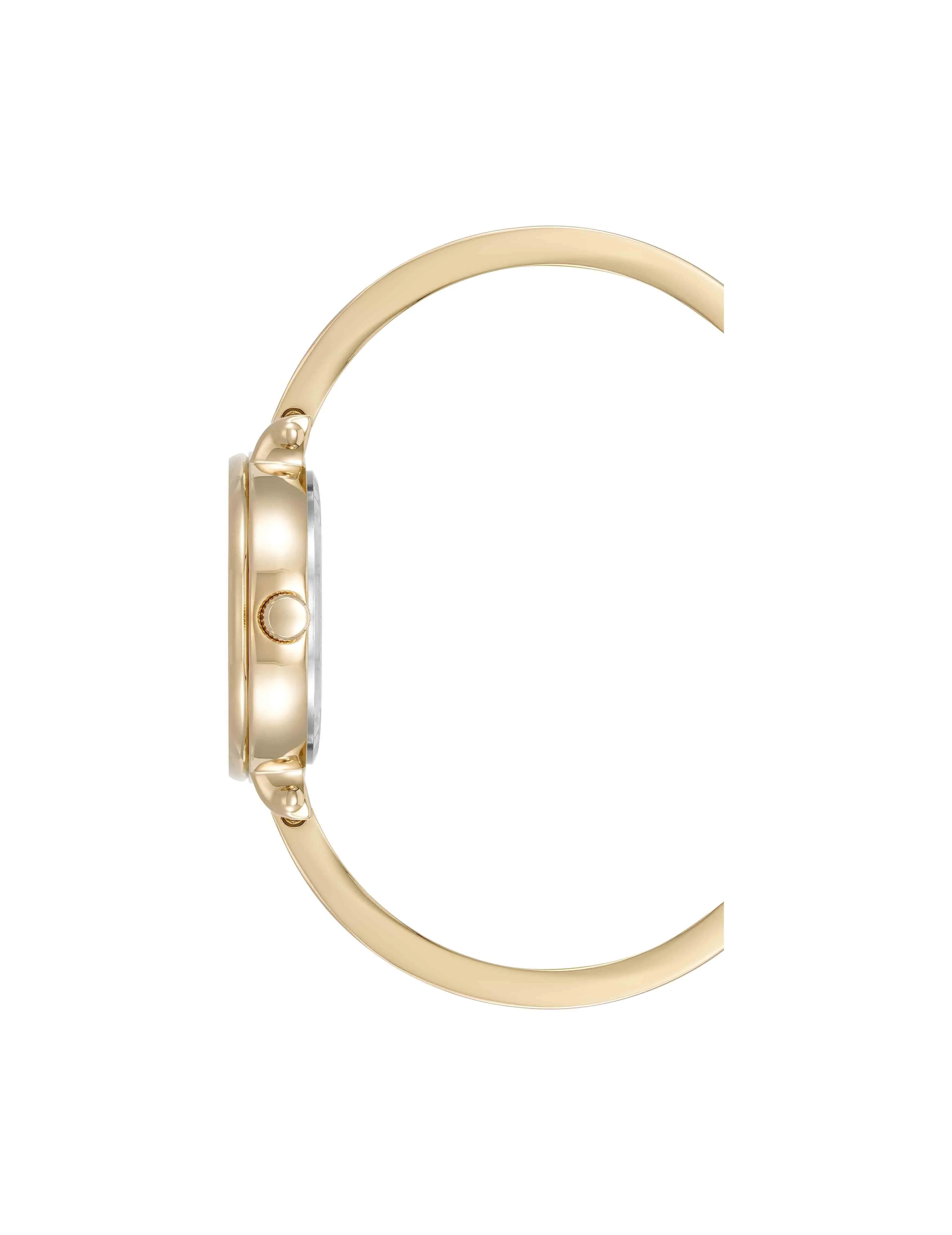 Round Gemstone Bangle Watch Set