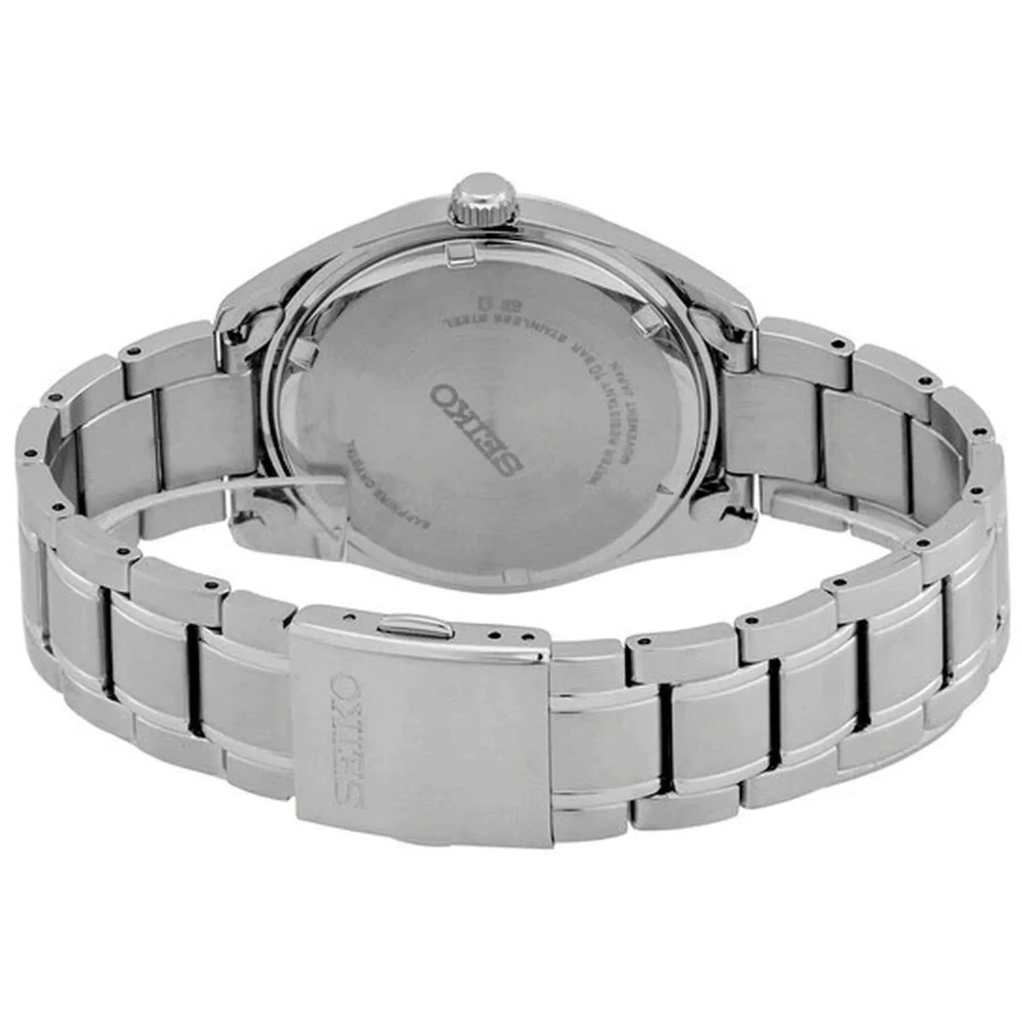 Seiko Men's Watch - Classic Quartz Black Dial Stainless Steel Bracelet | SUR311P1