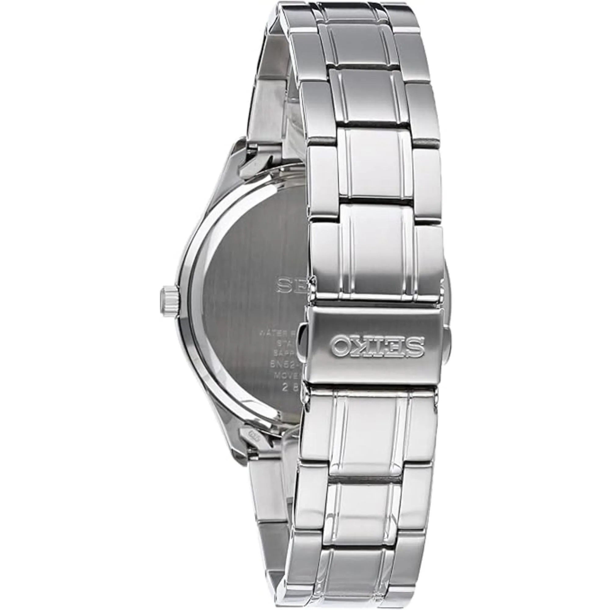 Seiko Men's Watch - Quartz Blue Dial Silver Steel Bracelet Date Display | SUR419P1