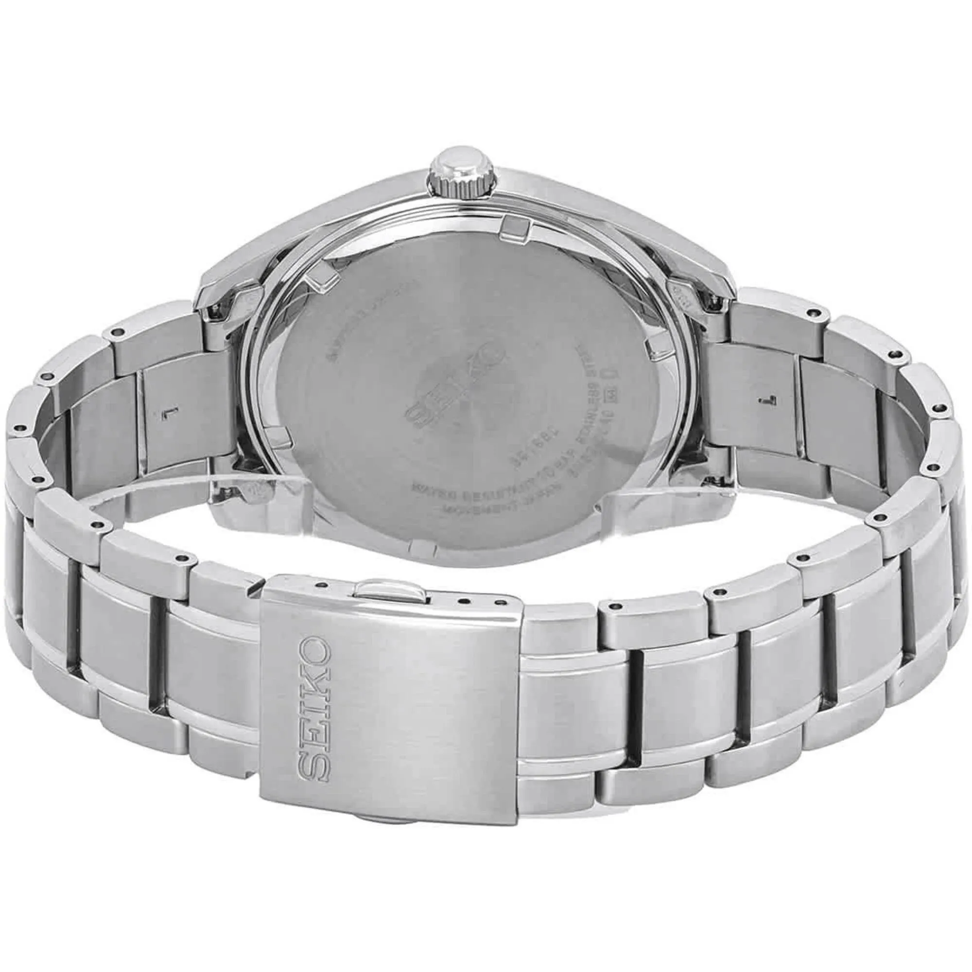 Seiko Men's Watch - Quartz Pink Dial Silver Tone Stainless Steel Bracelet | SUR523