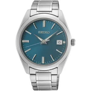 Seiko Men's Watch - Quartz Sunray Blue Dial Stainless Steel Bracelet Date | SUR525P1
