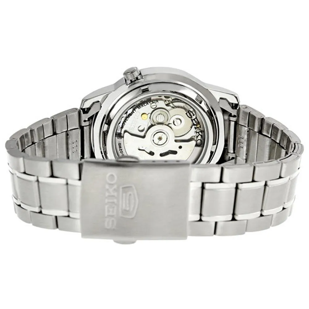 Seiko SNKK27 Men's Seiko 5 Automatic Stainless Steel Bracelet Blue Dial Day Date Watch