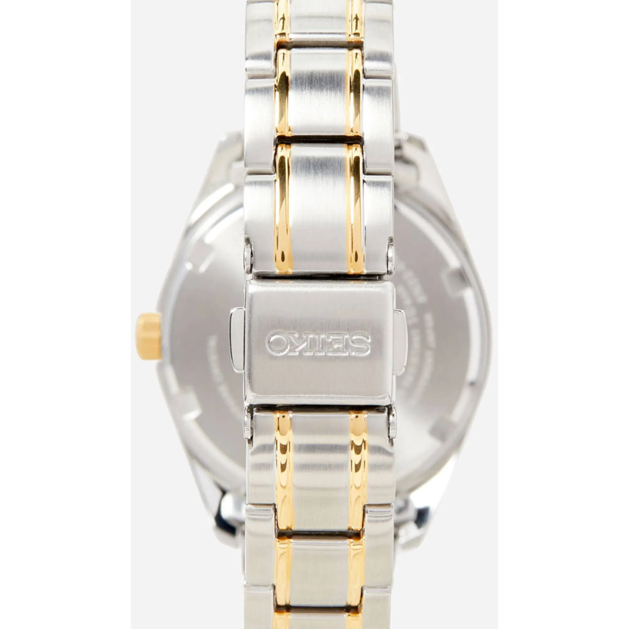 Seiko Women's Watch - Classic Quartz White Dial Two Tone Bracelet | SUR466P1