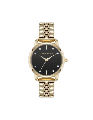 Signature Round Crystal Accented Dial Watch