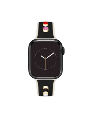 Silicone Band for Apple Watch® with Crystal Charms