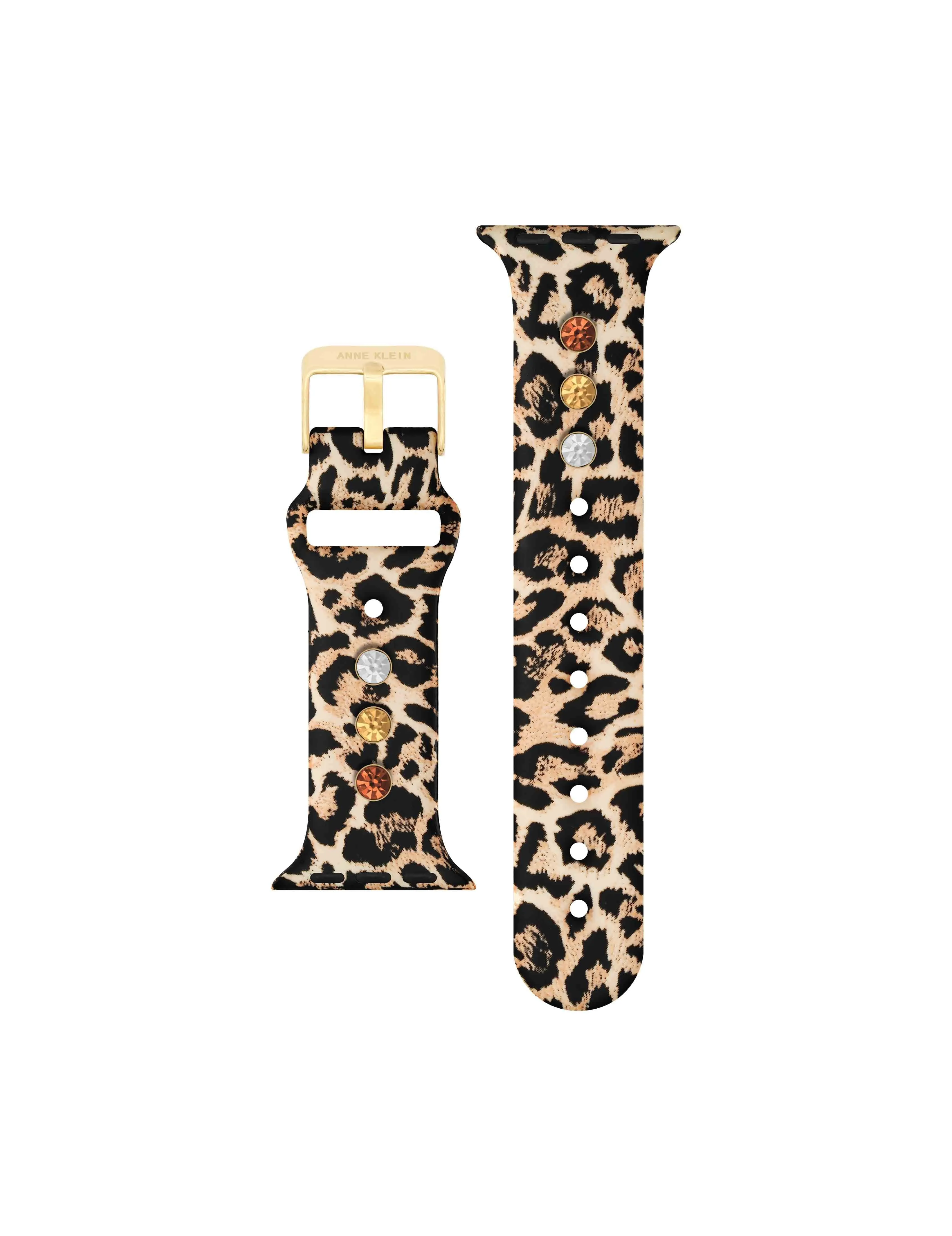 Silicone Band for Apple Watch® with Crystal Charms