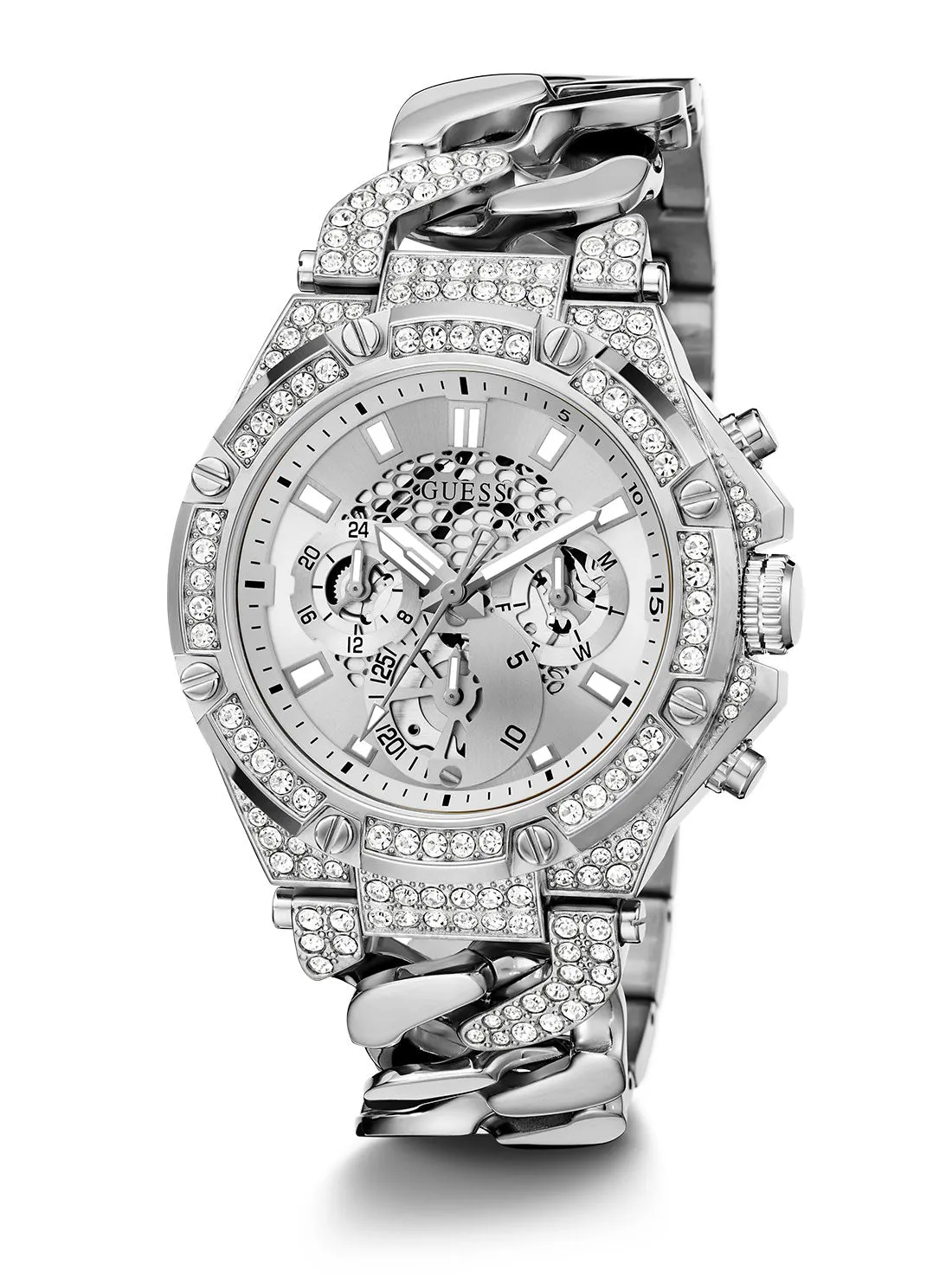 Silver Baron Glitz Watch
