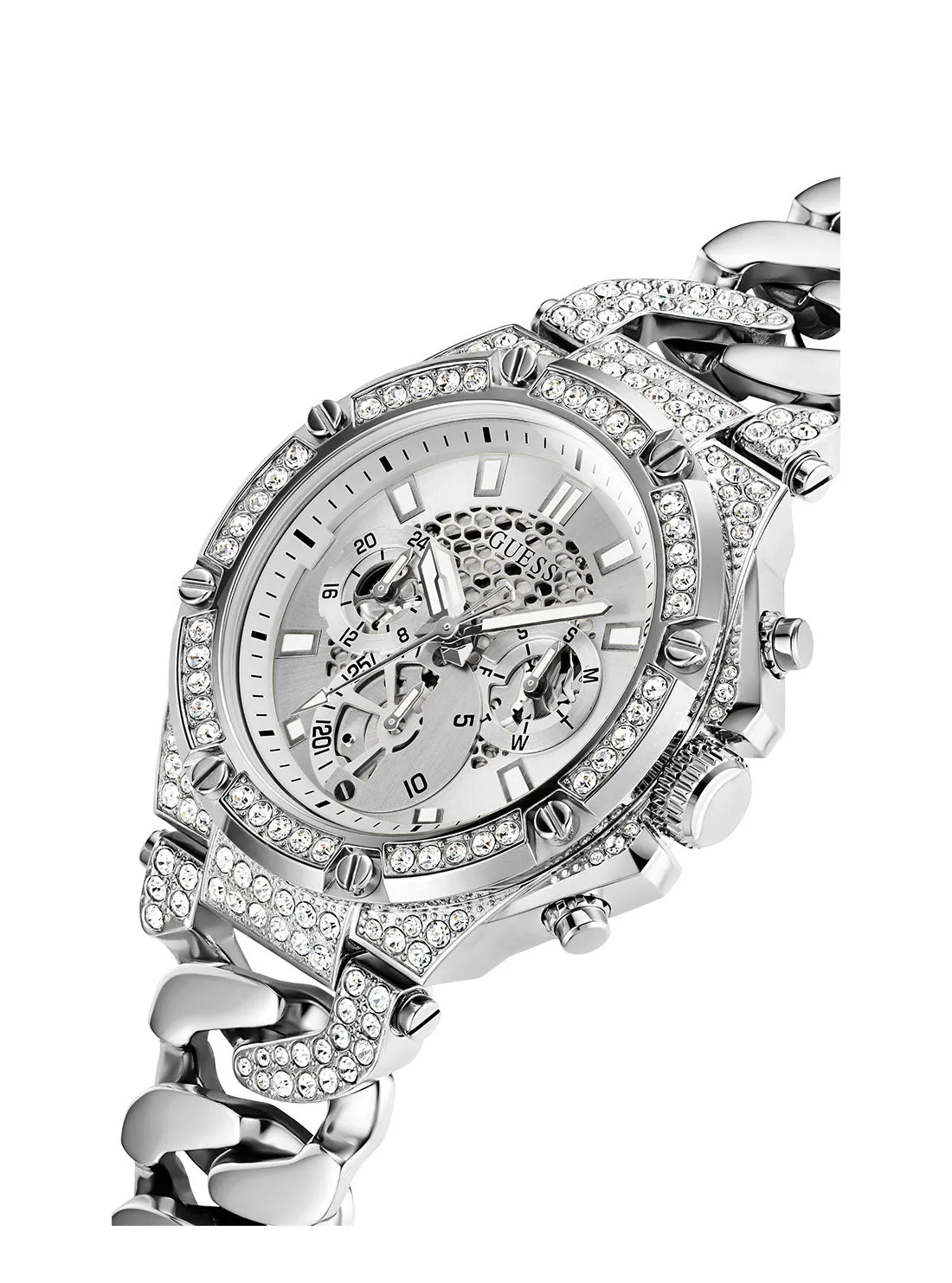 Silver Baron Glitz Watch