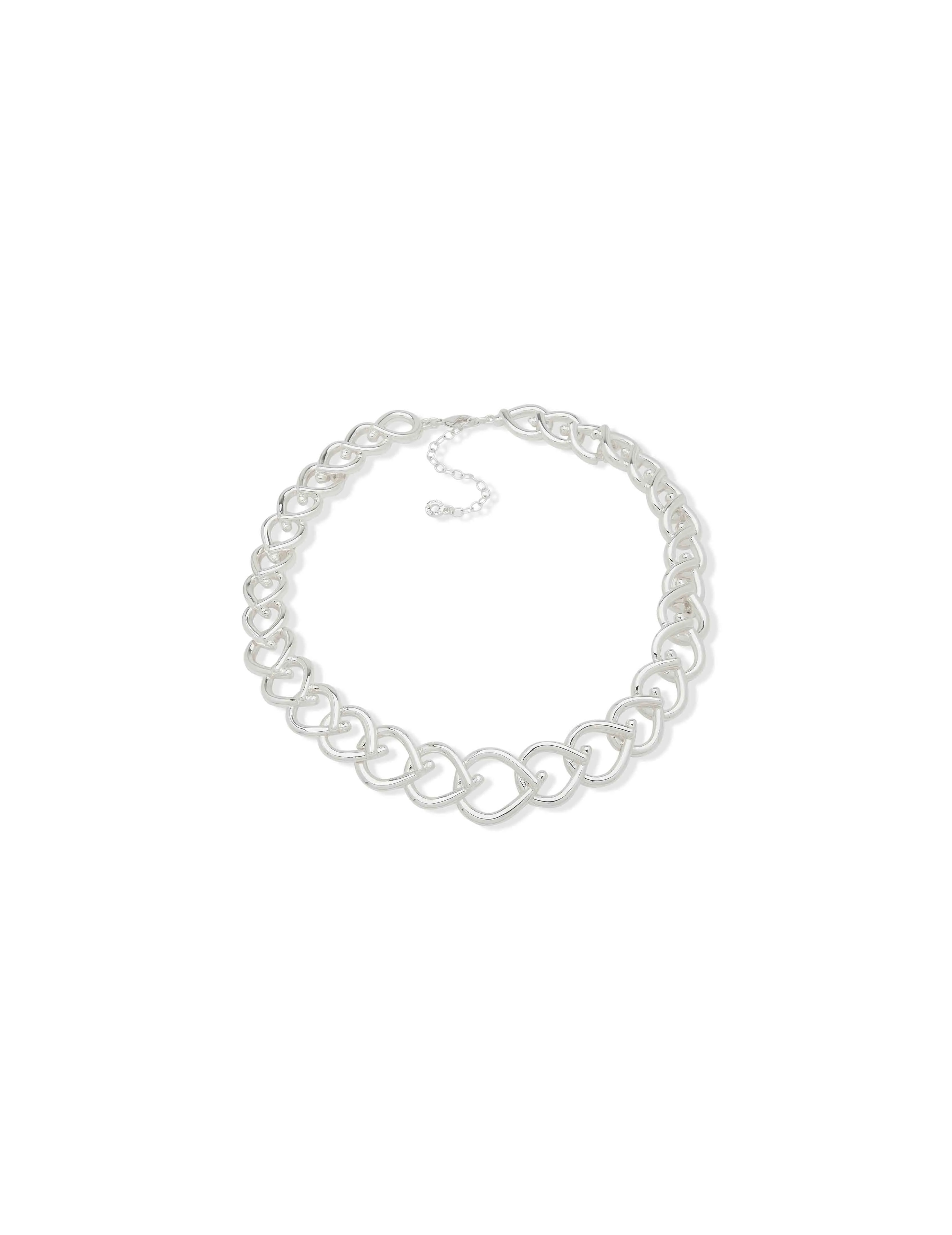 Silver Chunky Linked Collar