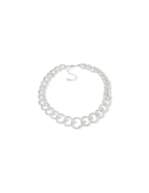 Silver Chunky Linked Collar